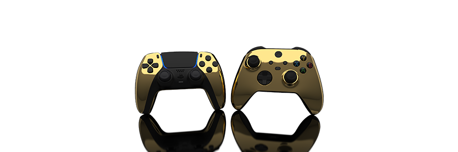 ColorWare 24k Gold Controllers