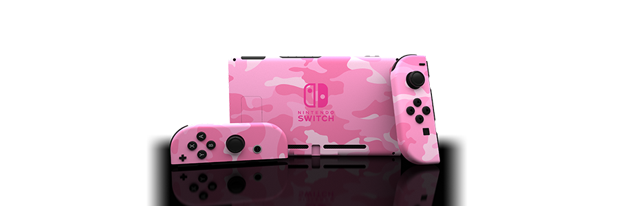 Switch Pink Camo Painted