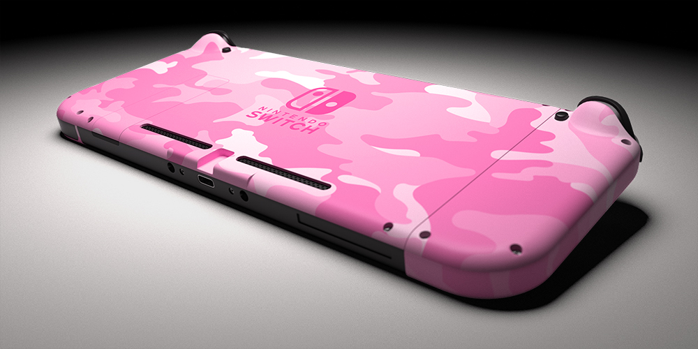 Switch Pink Camo Painted